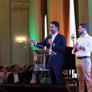 Eduardo Leite e Gabriel Souza lan&ccedil;am o ClimaRS, plataforma integrada de monitoramento clim&aacute;tico